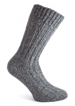 Donegal Socken hellgrau gespinkelt -319-